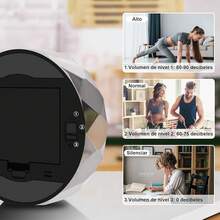 WEEKSUN Temporizador Digital,Temporizador Digital de Cocina con Gran Pantalla Led,Temporizador Rotativo Magnético Cocn Volumen Ajustable,Adecuado para La Cocina,el Aprendizaje y el Deporte - Negro - Ver 7