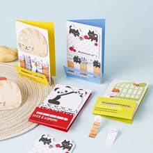 Cat Notes Combo Memo Stationery Message Notes Diary Plan Planning Notebook Pattern Sticky Marker Memo Pad Flag Self-Stick Note Bookmark Page Notes Kawaii Planner Paper Memo Sticker Index Tab Reminder Message Pad,School Supplies,Back To School