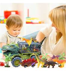 Juguete De Vehículo Transportador De Dinosaurio Para Niños Lab.G - Verde - Ver 4