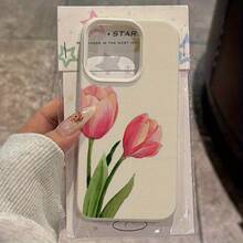 Funda de teléfono: Diseño de flor de tulipán en acuarela, funda de TPU compatible con iPhone 16 Pro Max/16 Pro Max/14/16 Plus/15/13 Pro/12/11, cubierta protectora anti-caída de negocios, alta estética - Estilo 1 (1 pieza) - Ver 7