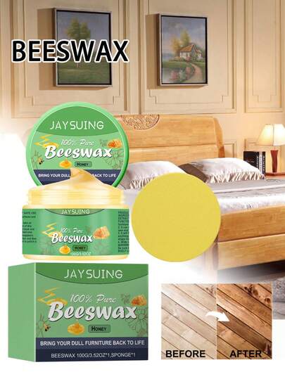 Jaysuing Wood Scratch Repair Compound Beeswax Solid Wood Floor Furniture Waxing Wenwan Maintenance Scratch Repair Beeswax
