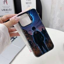 Funda de teléfono creativa estilo , gadget de moda, batalla de dibujos animados, anime, cómic, actualización solo, agujero negro S-SOLO, compatible con Apple para iPhone 17 Air 16 16E 15 14 13 12 Mini 11 Pro Max X XR XSMAX 8 7 E Plus en colorido mate plateado, carcasa dura, funda de teléfono, funda práctica, estuche - Mezcla de colores - Ver 6