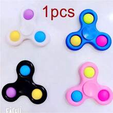 手指陀螺减压玩具旋转泡泡减压玩具随机颜色小配件 - 彩色 - 查看 7