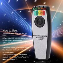 Yosoo Health Gear Medidor EMF, Medidor de Campo Magnético de 5 LED, Probador de Radiación de Campo Electromagnético Recargable, Probador de Detector de Caza LED G Host, Probador Paranormal - 1 - Ver 5