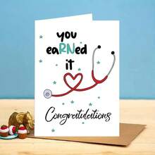 一套护士毕业祝贺卡，精美护士毕业贺卡，送给他的/她的礼物，新护士贺卡，送给女儿/妹妹的礼品卡