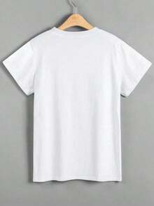 FNI Fusion Women' Plain Casual Versatile Crew Neck Short Sleeve T-ShirtOversized Casual Going Out Tops Women, Perfect - 白色 2 - 查看 2
