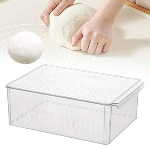Large Transparent Bread And Dough Storage Box FoodGrade Kitchen Container For Restaurants And Home MultiPurpose Fermentation And Refrigerator Storage For Bread Pizza And Dough