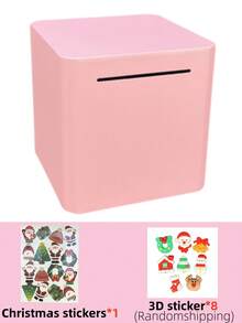 1pc Electronic Lock Safe Box With Password, Size: 7 X 5.5 X 5.1 Inches, Can Be Used As Cash Box For Convenient Saving, 3 Color Options, Fun Gift, Password Gift Box, Comes With 3D Stickers, Safe Budget And Saving Solution - Multicolor - View 13