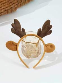 1pc Women's Cute Deer Antler Headband, Polyester Material, Christmas Party Accessory, Christmas Decorations Home Holiday Essential, Hair Band, Hair Hoop ,Hairband For Women - Multicolor - View 11