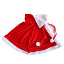 1pc Christmas Cloak Costume, Santa Claus Costume, Christmas Velvet Cloak
