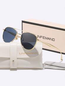 LINFEMAND Classic Retro Double-Beam Decorative Fashion Glasses, Unisex, Suitable For Summer Casual, Entertainment, Driving, Travel, Party, Holiday Gift - Multicolor - View 4