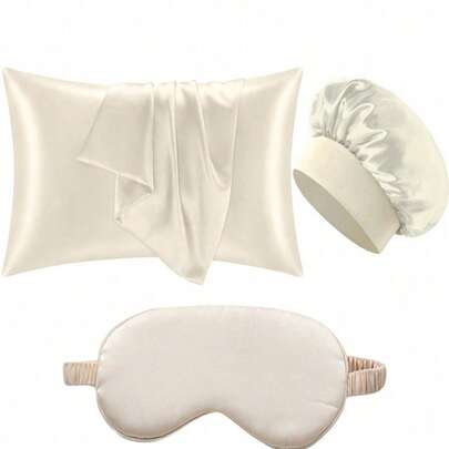 Bộ 12 dụng cụ tạo kiểu tóc khi ngủ, Máy uốn tóc, 1 vỏ gối lụa cho tóc và da, Bộ uốn tóc không dùng nhiệt bằng lụa, Máy uốn tóc qua đêm, 1 mặt nạ ngủ mềm mại, 1 mũ ngủ bằng lụa, Bộ dụng cụ thiết yếu khi ngủ, 10 dụng cụ tạo kiểu tóc khi ngủ