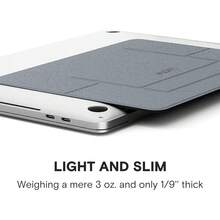 Laptop Stand For Desk, Stick-On Computer Stand With Dual-Angle, Ergonomic Laptop Riser Holder For Travel, Foldable & Portable  Stand Fits 11.6inch-16inch Laptops, Silver{Inchcolor_nameinch:InchSilverinch,Inchsize_nameinch:InchAdhesiveVersion-Standardinch} - Silver - View 4