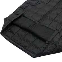 Columbia Chaqueta cortavientos acolchada desmontable para hombre con puños con velcro y estampado de logotipo frontal WE9252010