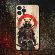 Custodia per telefono in silicone morbido nero compatibile con 16, 15, 14, 13, 12, 11 Plus, Pro Max, XS, X, XR, SE, Mini, 8, 7, con motivo Bushido samurai giapponese. Compatibile anche con 17 Pro Max, 17 Pro e 17. - Z2 - Visualizzare 6