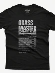 Gs Master Nutrition Facts Tee Funny Lawn Care Shirt'-- Funny Printed Casual T-Shirt, 1954% Cotton, Round Neck, Regular Style, Perfect Valentine's Day/Christmas Gift For Your Boyfriend/Husband - 款式2 - 查看 1