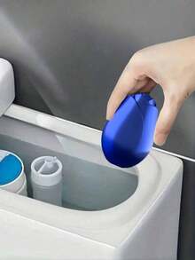 JUE FISH 1/2pcs Automatic Toilet Cleaner, Durable Toilet Rose Cleaning Box, Toilet Deodorizer, Toilet Odor Remover, Urine Stain Remover, Bathroom Toilet Cleaning Agent, Automatic Toilet Cleaning Tool, Strong Degreasing, Bathroom Cleaning Supplies, Household Small Tool - Multicolor - View 1