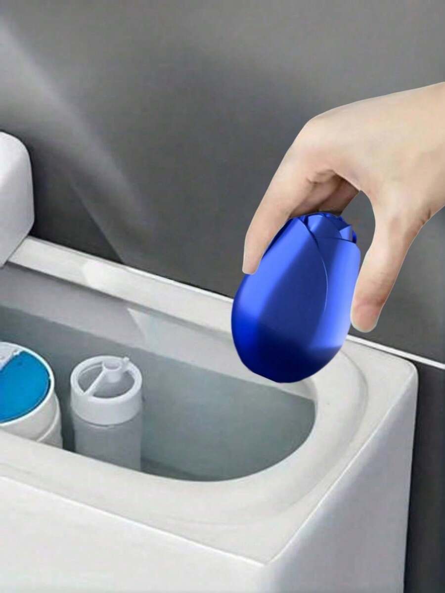 JUE FISH 1/2pcs Automatic Toilet Cleaner, Durable Toilet Rose Cleaning Box, Toilet Deodorizer, Toilet Odor Remover, Urine Stain Remover, Bathroom Toilet Cleaning Agent, Automatic Toilet Cleaning Tool, Strong Degreasing, Bathroom Cleaning Supplies, Household Small Tool - Multicolor - View 1