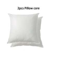 2pcs White Pillow Core, Sofa Cushions Are Soft And Fluffy And Comfortable, Bedside Pillows Are Durable, Suitable For Living Room, Bedroom, Bay Window, Room Home Decoration