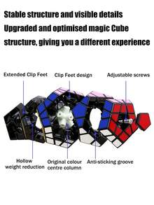sengso SENGSO Megaminx 2x2 Magic Cube Five Polygon 12 Sides Educational Toys Children Puzzle Toys Magic Cube 2x2 Various Specifications Designated For Competition Cube Toys