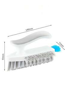 1pc Crevice Cleaning Brush, 2-In-1 Floor Cleaning Brush, Multi-Functional Handheld Cleaning Brush, No Dead Spot Brush, Ideal Home Accessories, Suitable For Cleaning Windows, Crevices, Stoves, Doors, Laundry Tables - Multicolor - View 9