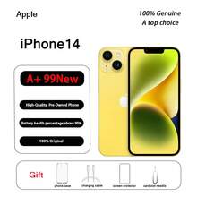 A+ Grade, Apple IPhone 14 User, Genuine Original, Near Mint Condition (99% New); Phone, Telephone, IPhone, Mobile Phone, Gift, Protective Case - Yellow - View 9