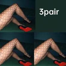 جوارب طويلة فوق الركبة للنساء مزينة بالشبكة والراين