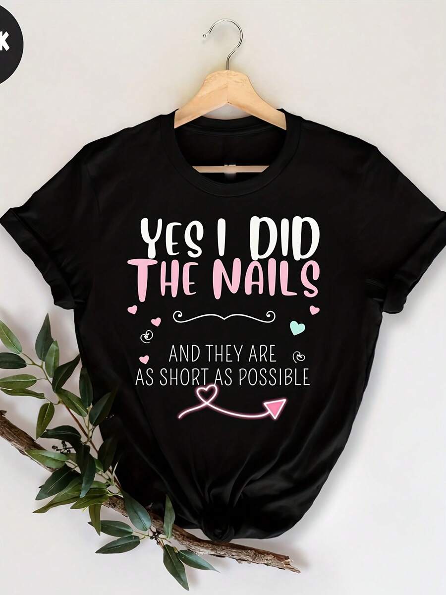 Yes I Did The Nails And They Are As Short As Possible Funny, Nail Salon Humor, Short Nails, Funny Nail Care, Nail Enthusiast, Funny Manicure - 款式29 - 查看 1