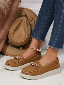 1双女士正装鞋女鞋黑色高跟鞋秋季优雅女士运动鞋女士冬季鞋女士热销款2025新款Loft流行鞋女士新款鞋 - 棕色 - 查看 6