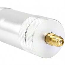 Inyector de aceite de CA, inyector de aceite y tinte para aire acondicionado Herramientas refrigerantes R134A R12 R22 Escala SAE de 1/4 "Línea recargable Tornillo de manual de 2 - 1 - Ver 4