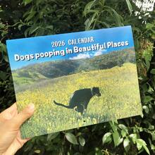 Kackendes Hund Kalender 2026 Großer Monatsplaner mit Platz für wichtige Notizen, witzige Geschenke für Zuhause Dekoration - Verschiedenfarbig - Übersicht 3
