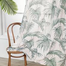 Floor To Ceiling Linen Floral Curtains 95 Inch Length 2 Panels Set Semi Sheer Light Filtering Farmhouse Flower Print Patterned Window Grommet Curtains For Living/Dining Room, Yellow, 2 Pcs - A-nhiệt đới-xanh - Xem 11