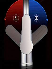 2-In-1 Kitchen Faucet, Cold & Hot Water, Rotatable, Easy Installation, Bathroom Sink Tap, No Electricity Required, Home & Kitchen Accessories