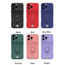 Funda multifuncional con soporte para tarjetas compatible con iPhone 17 Pro Max, con ranuras para tarjetas, ventana deslizante para lente y protección anti-golpes. Compatible con iPhone, teléfonos Android. Regalo para cumpleaños, familia y amigos. Agarre de teléfono con función de empujar y tirar, soporte para teléfono.