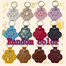 4pcs Pet Hair Collector Keychains, Cat Paw Shaped PU Leather Pendants, For Collecting Dog And Cat Hair, Memorial Gifts, Suitable As Bag Or Wallet Accessories, Keychain Collection, Pet Memorabilia, Fashion Accessories, Cute Pet Charm, High-Quality Leather, Fur Collection, Dog Hair Keychain, Animal Lover Gifts, Accessory Collector