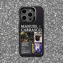 Manuel Carrasco Funda para 17, 16, 15, 14, 13, 12, 11, Pro, Max, Plus, Compatible Funda de Smartphone Negra Candy Mate a Prueba de Golpes - Z7 - Ver 4