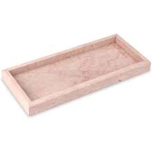Marble Tray Natural Marble Vanity Home Kitchen Bathroom Table Deco Tray Stone Decorative Countertop Serving Trays For Coffee Jewelry Makeup Organizer Pink Cream Rose 12 * 5 Inch - PinkCreamRose - View 1