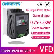 1.5KW/2.2KW VFD entrada monofásica 220V 1 fase y salida inversor de frecuencia Variable para Control de velocidad del Motor monofásico 220V - 220 V 1,5 kW 2 HP - Ver 9