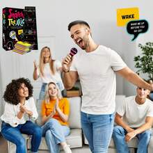 Snatch The Mic - Family Karaoke Game For 2-10 People - Bad Singer Board Game - 250 Lyrics Cards, Great For Fun Game Night, Birthday Parties, Family Reunion Icebreaker, Music Game, Family Card Game - Multicolor - View 8