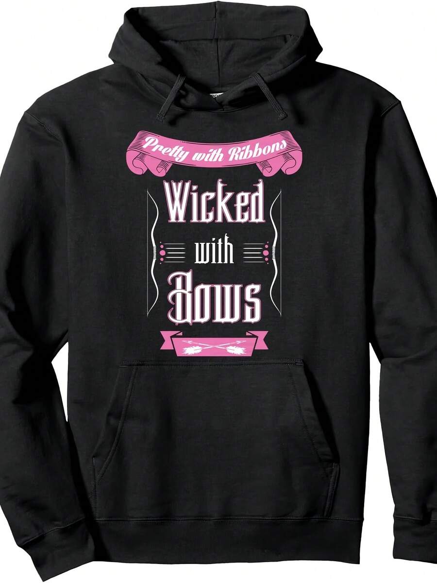 Pretty With Ribbons Wicked With Bows - Archery Girls Pullover Hoodie - 款式6 - 查看 1
