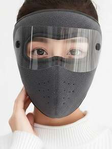 1pc Full Face Mask, Warm Winter Outdoor Windproof Dust-Proof Ear Protection Thick Face Cover For Men And Women - Multicolor - View 13