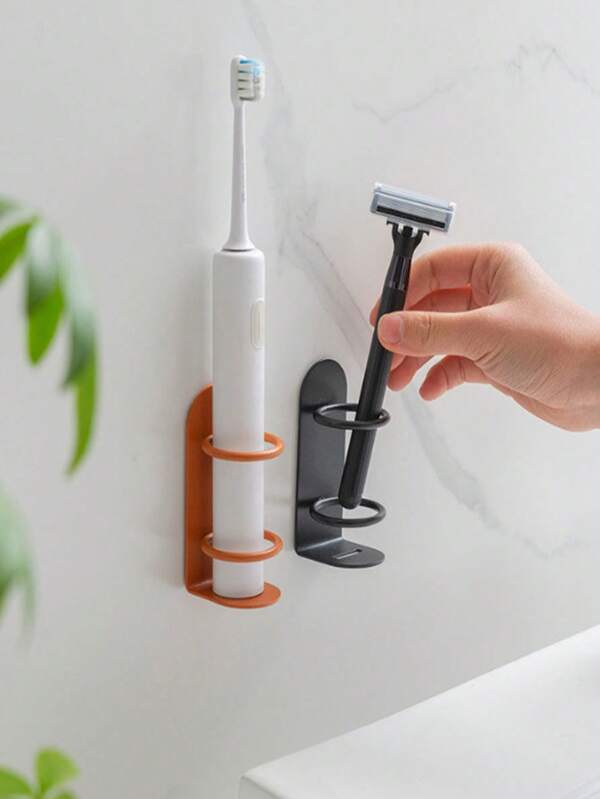 1 Peça Suporte para Escova de Dentes Elétrica com Montagem na Parede: Acessórios Odontológicos Modernos para Banheiro, Prateleira de Armazenamento