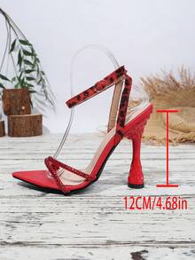 2024 European & American Summer Open Toe High Heel Shoes, Thin Stiletto Heel, One-Strap Sexy High Heel Sandals For Women