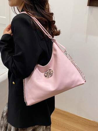 Modern pendlarväska med stor kapacitet, ny designad enaxelväska, mångsidig tygväska