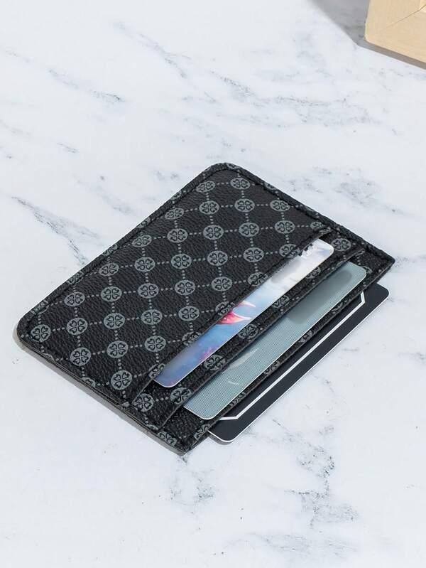 Carteira porta-cartões estilo vintage com vários compartimentos, minimalista, com textura requintada, ideal para homens e mulheres. Mini carteira, carteira pequena e porta-cartões.