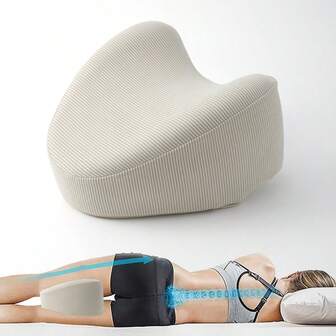 Cuscino ergonomico per le ginocchia per chi dorme sul fianco, supporto per gambe per sollievo da dolori all'anca, ginocchio e schiena & gravidanza