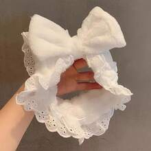 Women's Bowknot Headband - Bowknot Hair Wash And Face - Cute Wide-Brimmed Hair Accessory - trắng - Xem 1