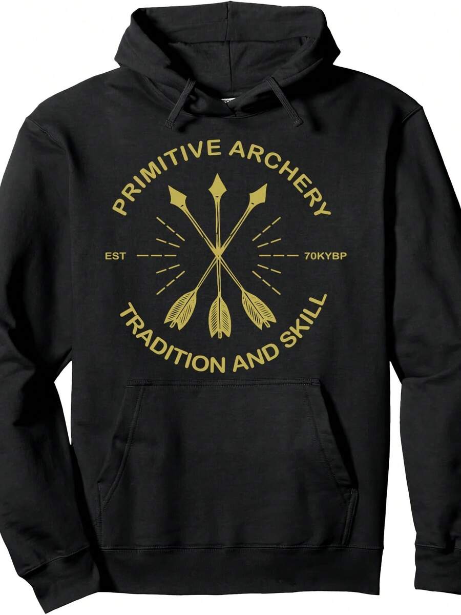 Primit Archery Traditional & Skill Archer Archery Lover Pullover Hoodie - 款式7 - 查看 1