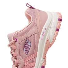 Skechers Women's Lace-Up City Outdoor Shoes, Daily Commute Shoes, Low-Top Shoes, City Camping Casual Shoes 180017-ROS - Rose Red - View 7