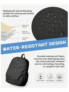 Large Capacity Laptop Backpack For Men, Water Resistant Casual Daypack With Multiple Pockets, Lightweight School Backpack For College Work Travel - Multicolor - View 5